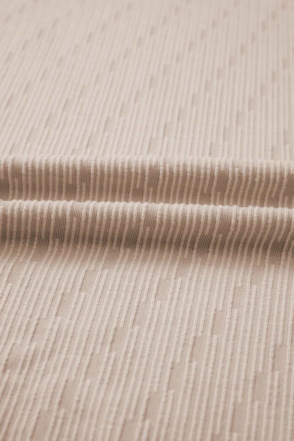 Neutral Textured Long Sleeve Top