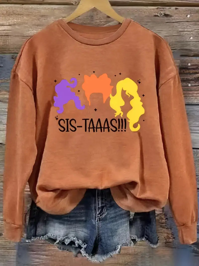 Witch Print Sweatshirt - Sistaaas