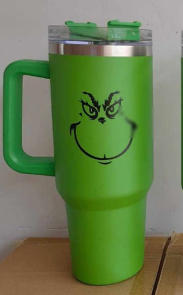 40 oz Grinchmas Grinch Tumbler – A'Myrah's Hairbowtopia