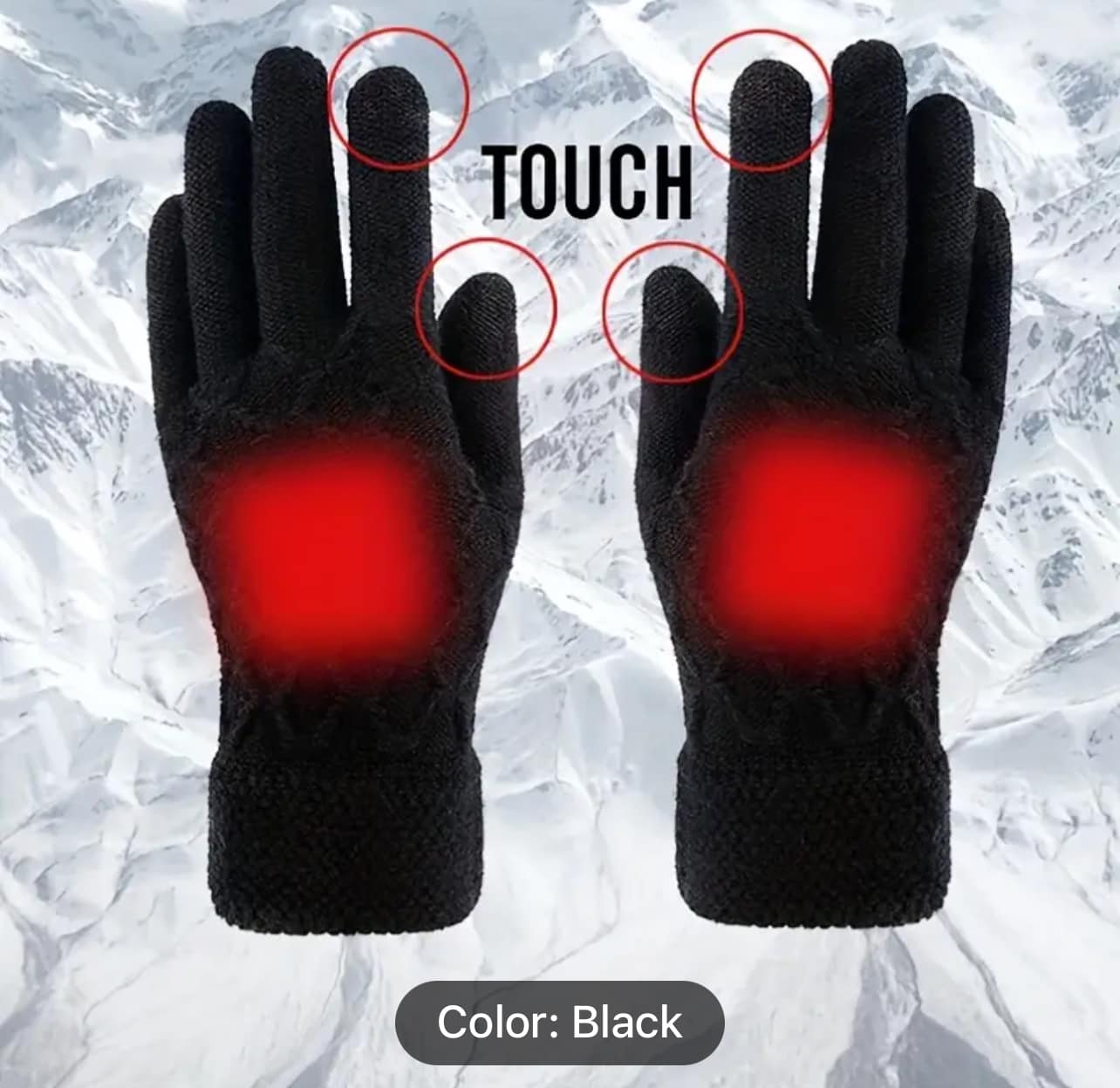Rechargeable heater gloves