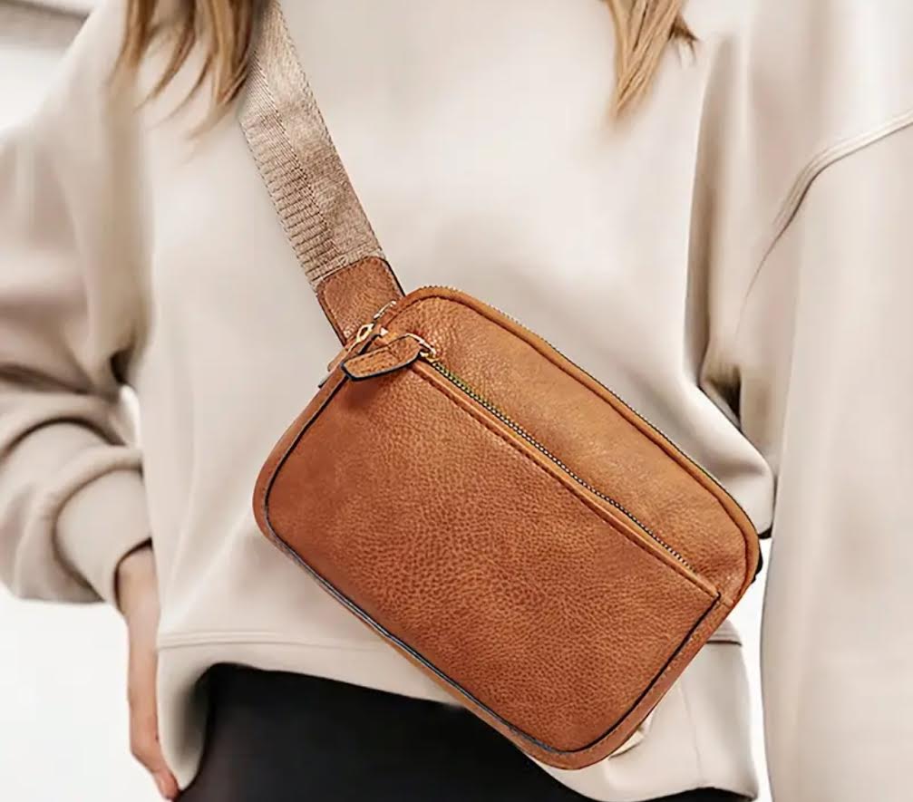 Brown Crossbody Belt Bag