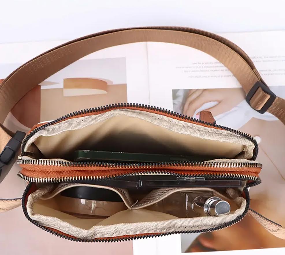 Brown Crossbody Belt Bag