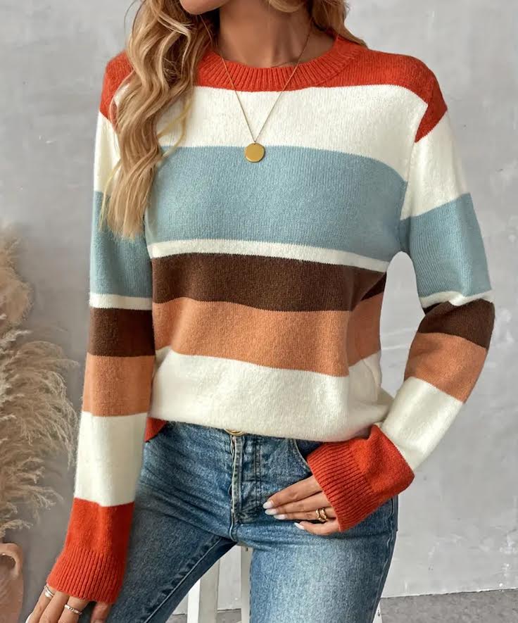 Wide Stripe Sweater