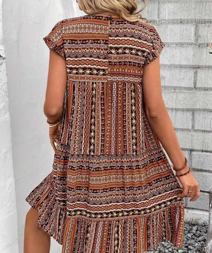 Short Sleeve Fall Dress