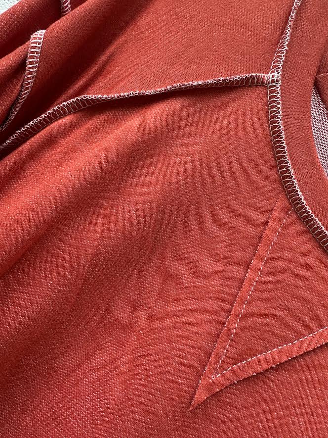 Orange Distressed Sweatshirt