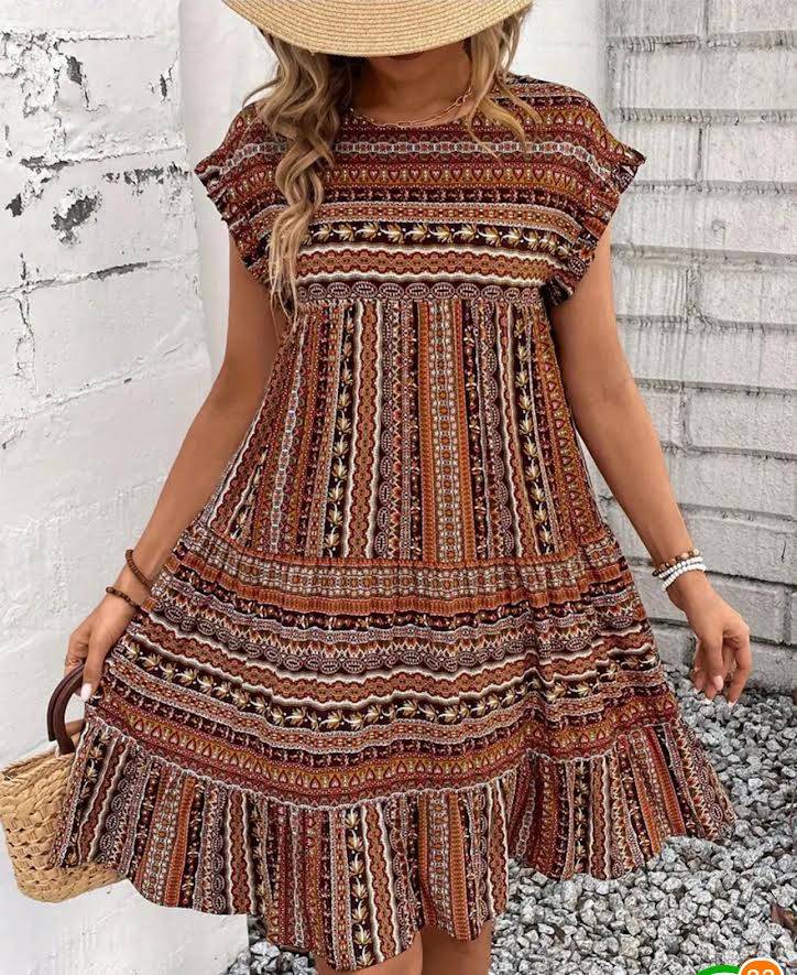 Short Sleeve Fall Dress