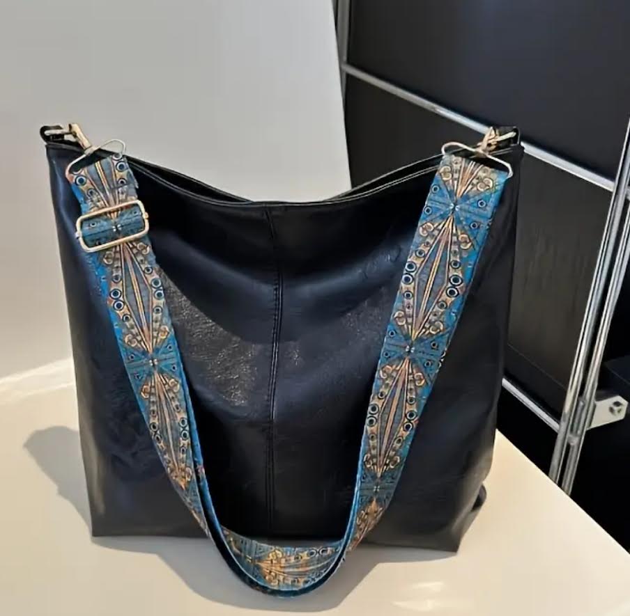 Purse with silky guitar strap