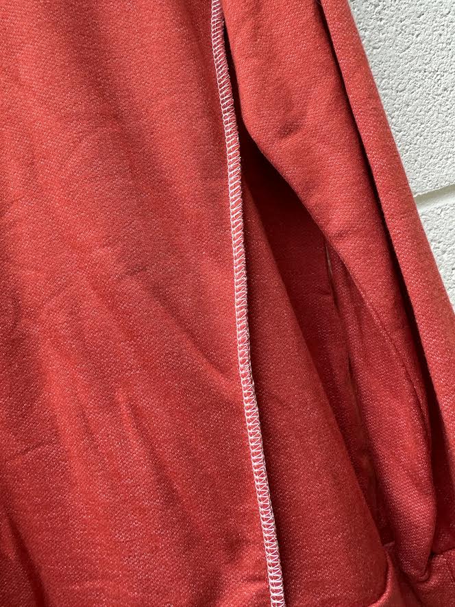 Orange Distressed Sweatshirt