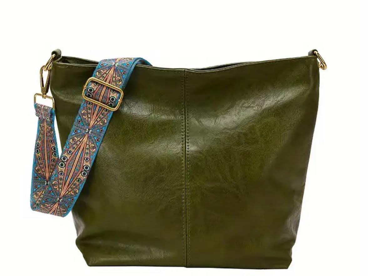 Purse with silky guitar strap