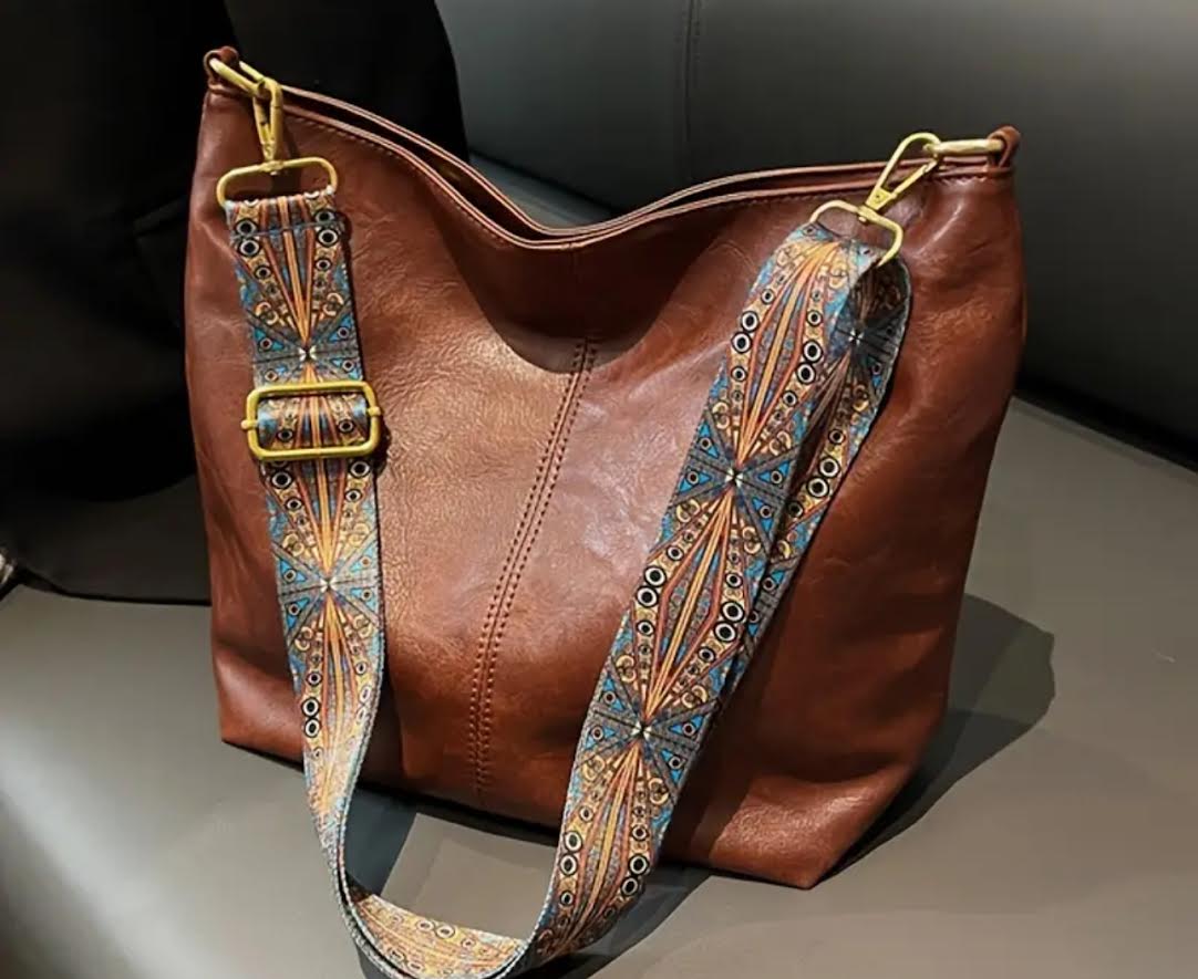 Purse with silky guitar strap