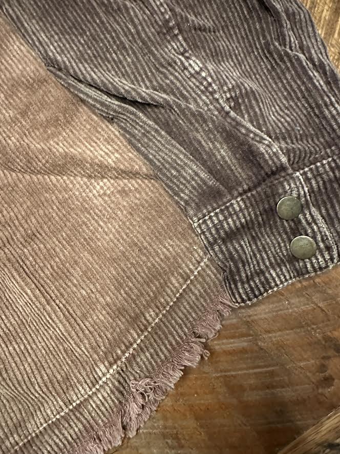 Shacket - Brown Corduroy with Hood