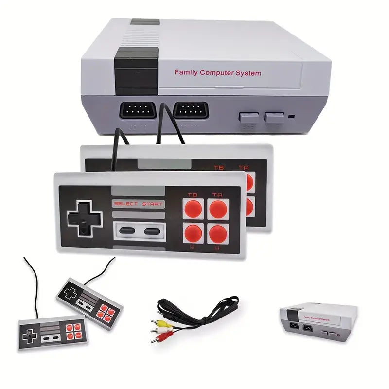 Classic Retro Game Console With Two Controllers