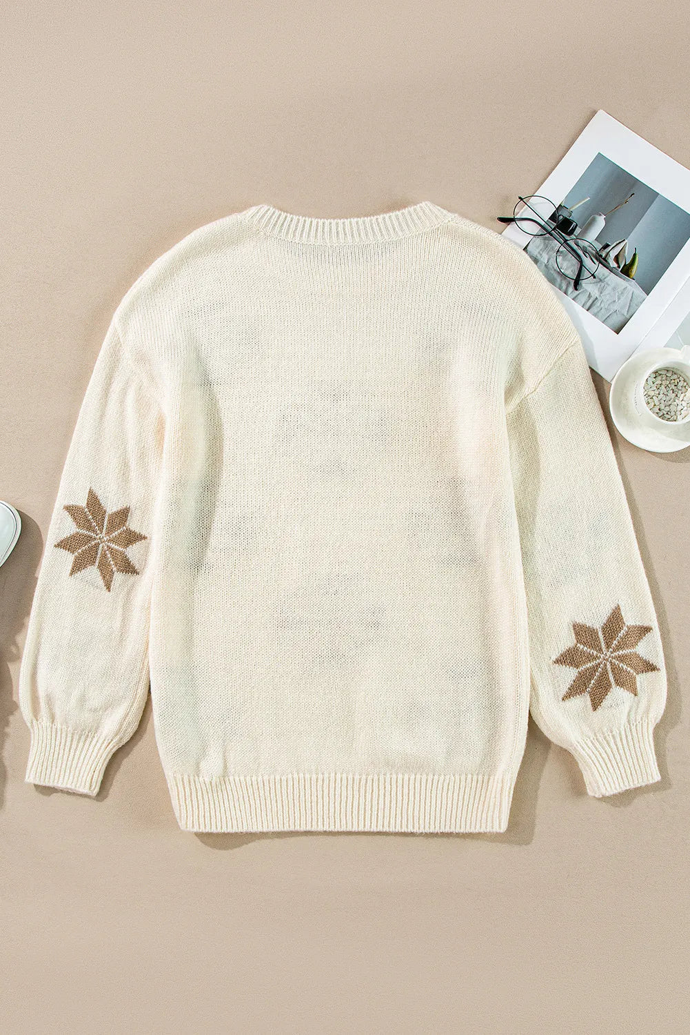 White Snowflake Sweater