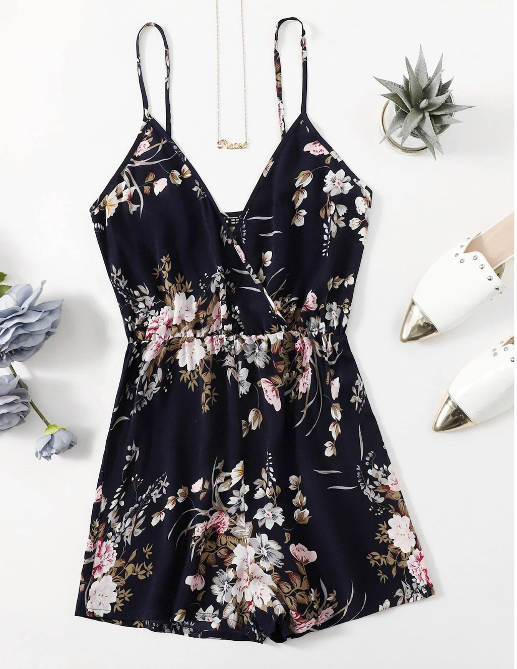 Floral Cami Romper SH7686