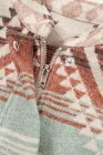 Light French Beige Aztec Quilted Patchwork Western Jacket