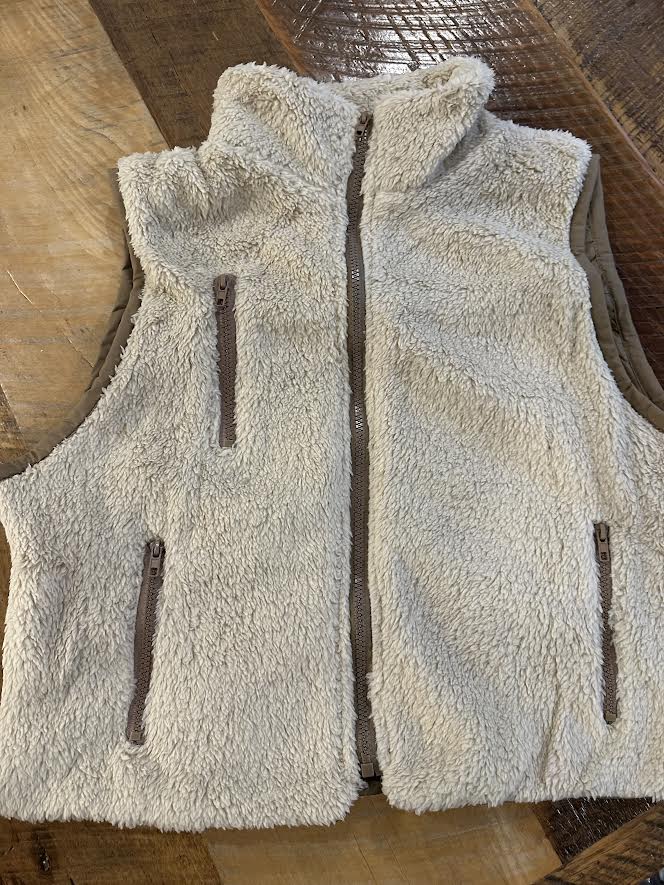 Taupe Fleece Vest