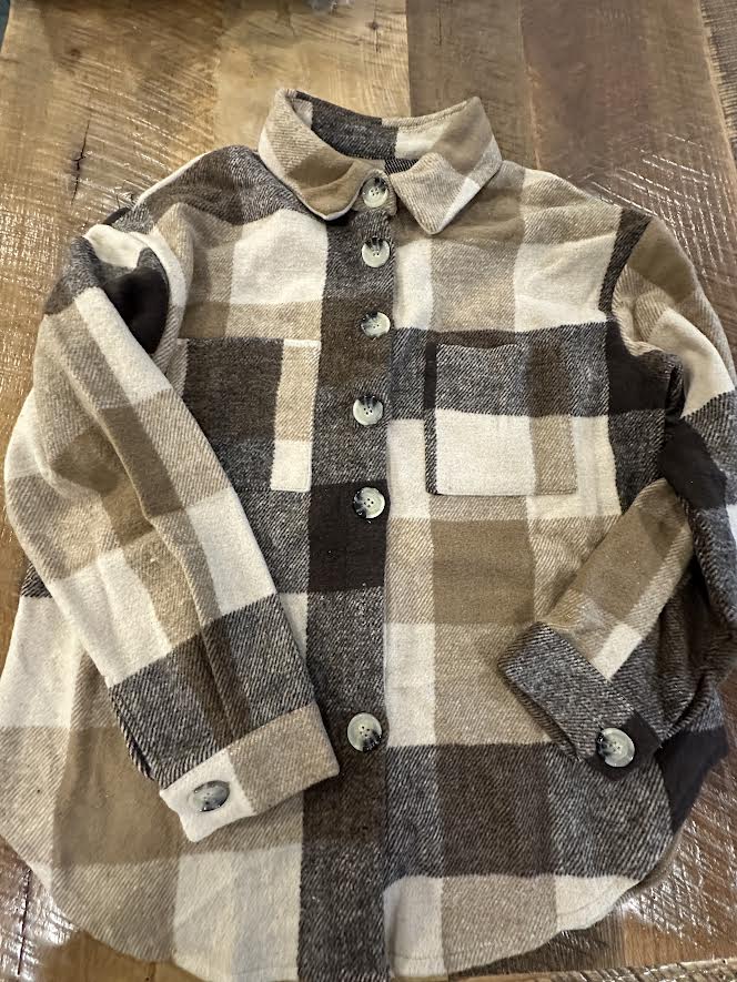Brown Plaid Shacket