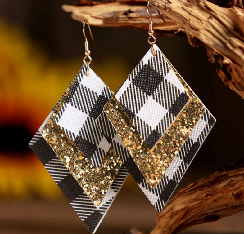 Plaid Earrings