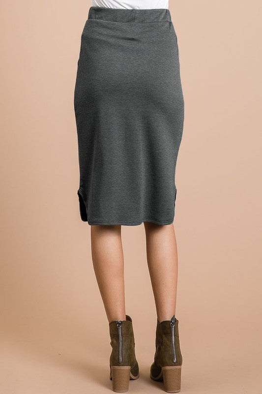 Elastic Skirt - Vintage Charcoal