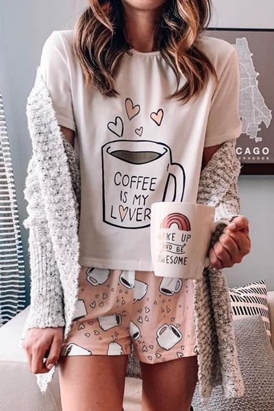 COFFEE IS MY LOVER Lounge Set 1231