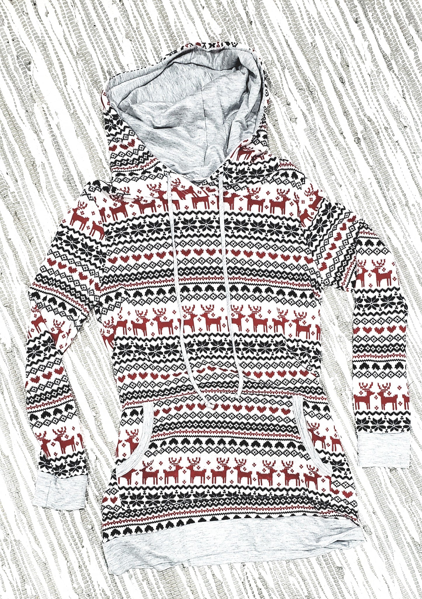 Winter Knit Hooded Sweater