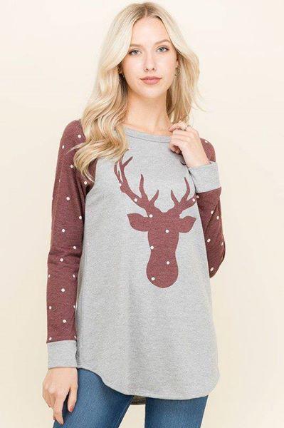 RED reindeer sweater-1111