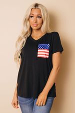 Small USA Flag Shirt NO: 5113