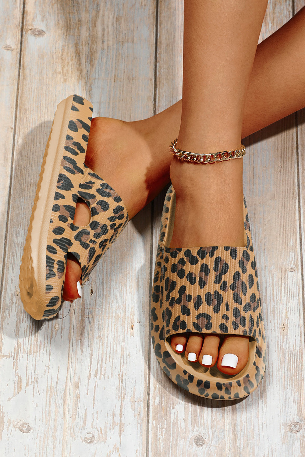 LEOPARD SLIDES - IN STOCK