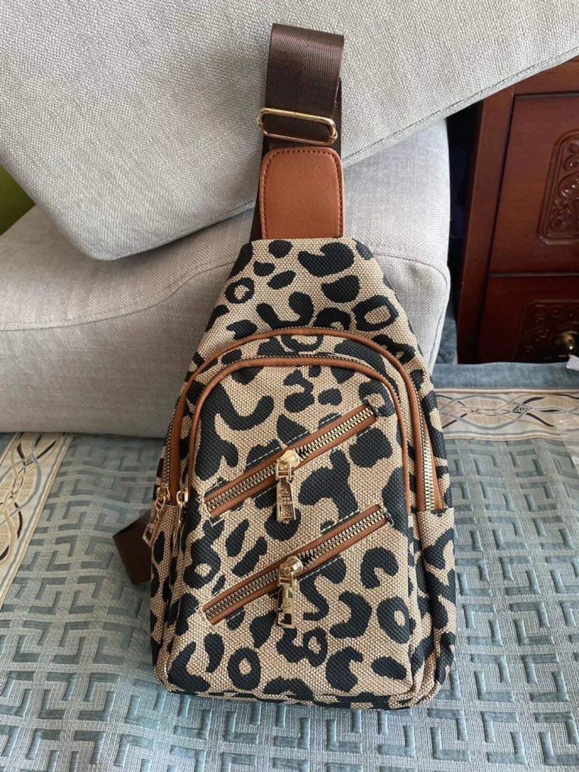 Leopard Sling Bags-